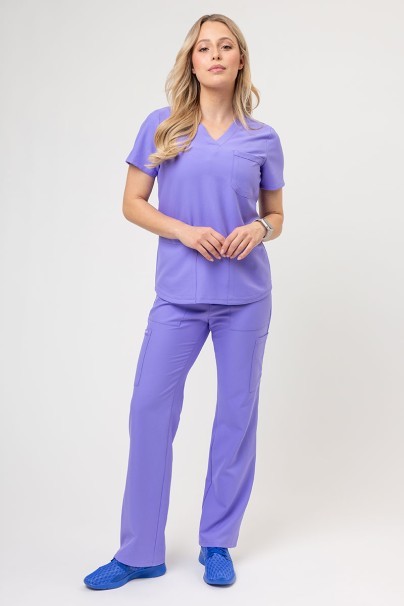 Bluza medyczna damska Cherokee Ultra 3-pocket lawendowa-2