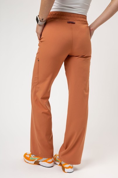 Spodnie medyczne damskie Dickies EDS NXT Wide Leg imbirowe-3