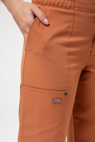 Spodnie medyczne damskie Dickies EDS NXT Wide Leg imbirowe-2