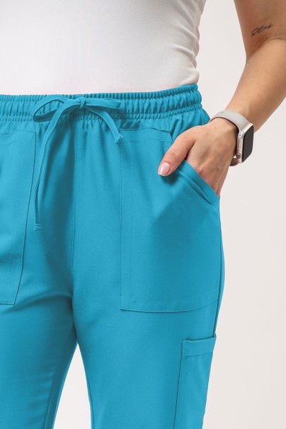 Spodnie medyczne damskie Cherokee Ultra Cargo turkusowe-2