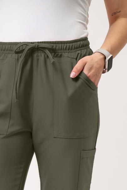 Spodnie medyczne damskie Cherokee Ultra Cargo oliwkowe-2