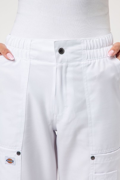 Spodnie medyczne damskie Dickies EDS NXT Wide Leg białe-3