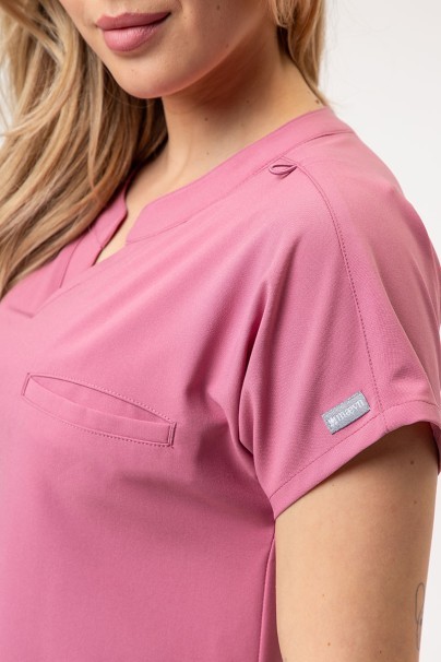Komplet medyczny damski Maevn Momentum (bluza Dolman, spodnie Flare Leg) pastelowy róż-5