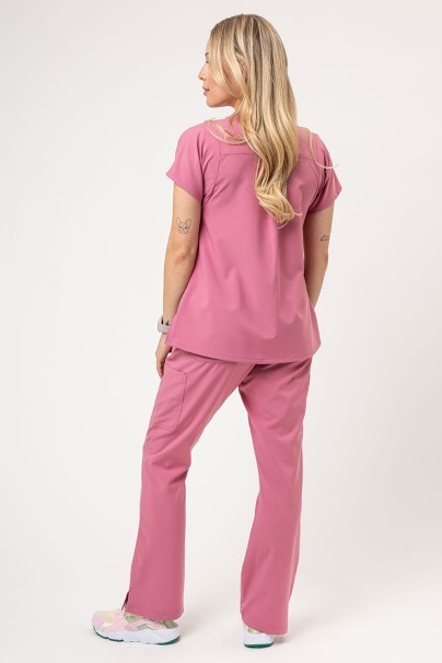Komplet medyczny damski Maevn Momentum (bluza Dolman, spodnie Flare Leg) pastelowy róż-2