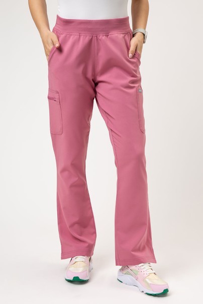 Komplet medyczny damski Maevn Momentum (bluza Dolman, spodnie Flare Leg) pastelowy róż-7
