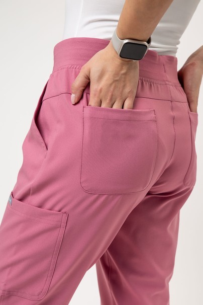 Komplet medyczny damski Maevn Momentum (bluza Dolman, spodnie Flare Leg) pastelowy róż-9
