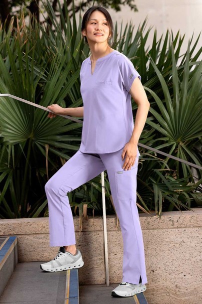 Bluza medyczna damska Maevn Momentum Dolman lawendowa-5