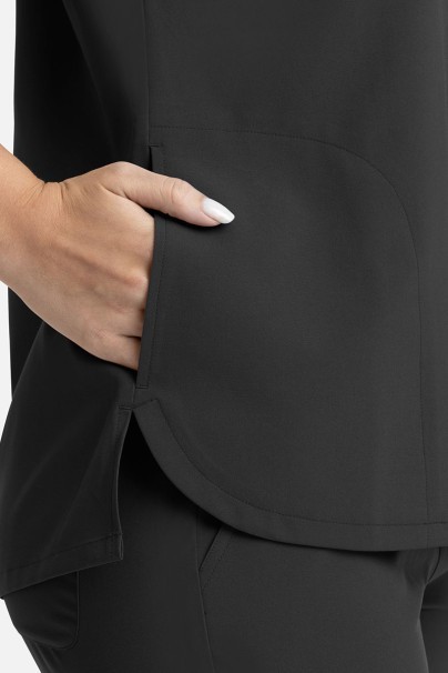 Bluza medyczna damska Maevn Momentum Dolman czarna-4