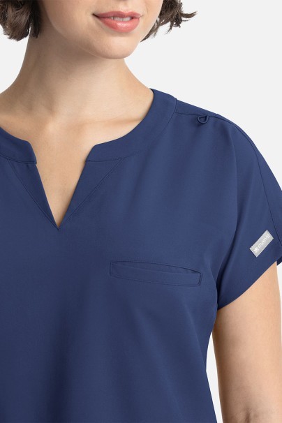 Bluza medyczna damska Maevn Momentum Dolman ciemny granat-2