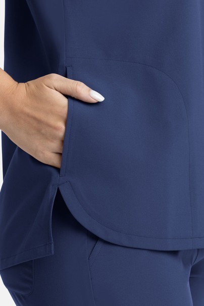 Bluza medyczna damska Maevn Momentum Dolman ciemny granat-4