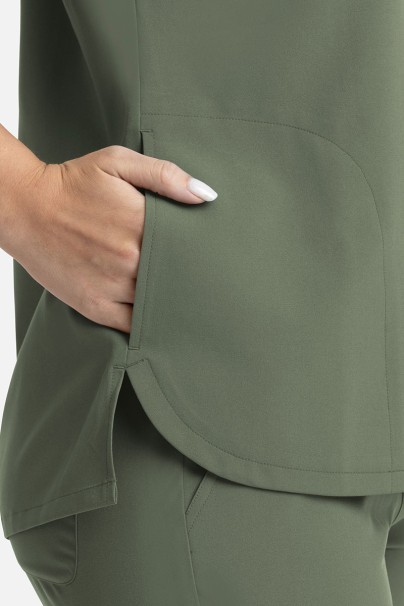Bluza medyczna damska Maevn Momentum Dolman oliwkowa-3