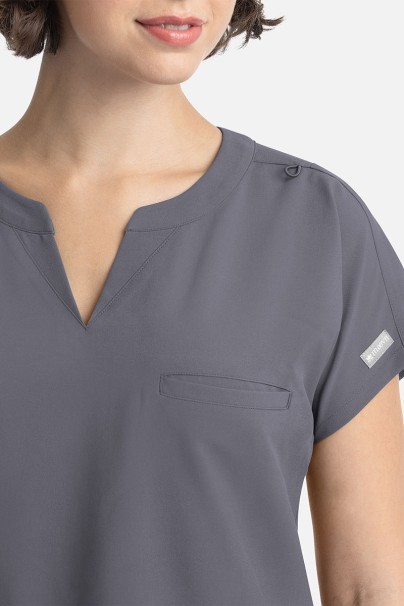Bluza medyczna damska Maevn Momentum Dolman szara-3