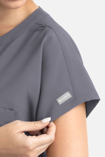 Bluza medyczna damska Maevn Momentum Dolman szara-4