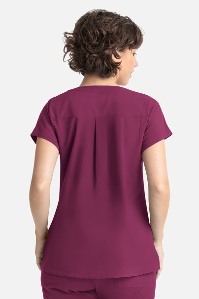Bluza medyczna damska Maevn Momentum Dolman wiśniowa-2