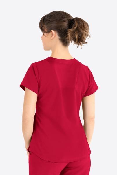 Bluza medyczna damska Maevn Momentum Round Neck czerwona