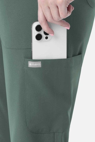 Spodnie medyczne damskie Maevn Momentum 6-pocket pastelowa zieleń-4