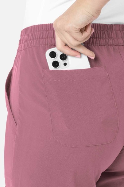 Spodnie medyczne damskie Maevn Momentum 6-pocket pastelowy róż-3