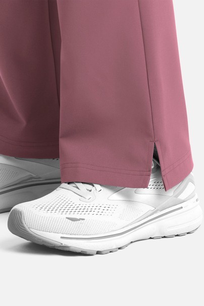 Spodnie medyczne damskie Maevn Momentum Flare Leg pastelowy róż-6