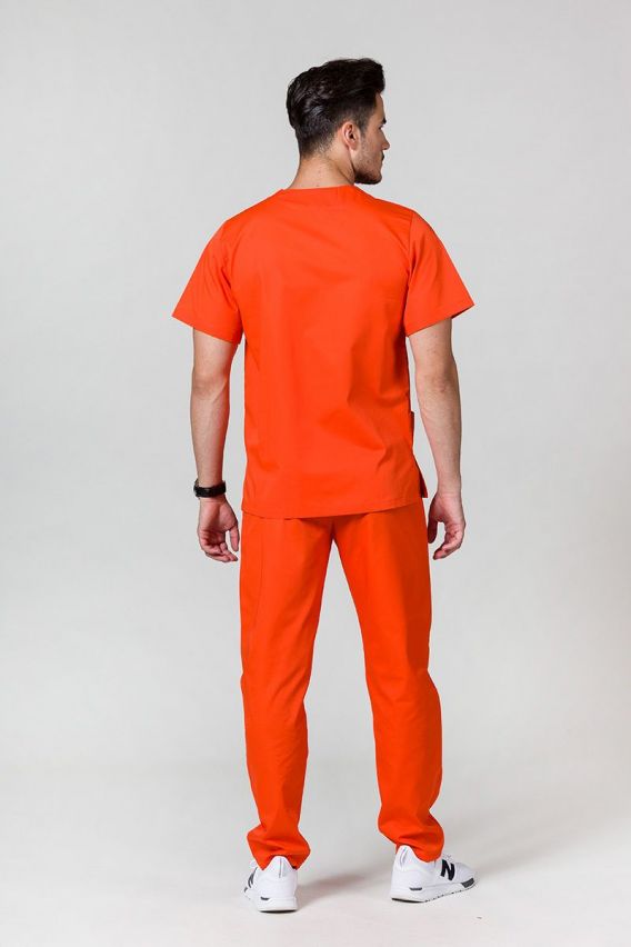 Bluza medyczna męska Sunrise Uniforms Basic Standard pomarańczowa-5