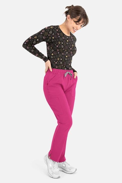 Koszulka damska z długim rękawem Maevn Bestee Peace Love Paws-1