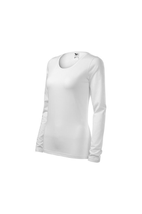 Koszulka damska z długim rękawem Malfini Slim biała-5