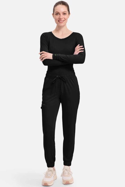 Spodnie medyczne damskie Healing Hands Renee jogger czarne-2