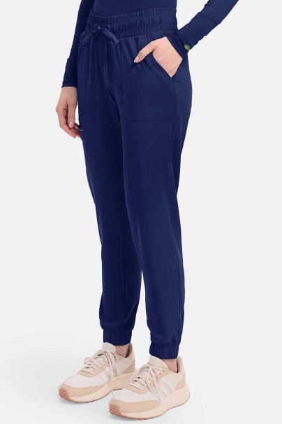 Spodnie medyczne damskie Healing Hands Renee jogger ciemny granat-2