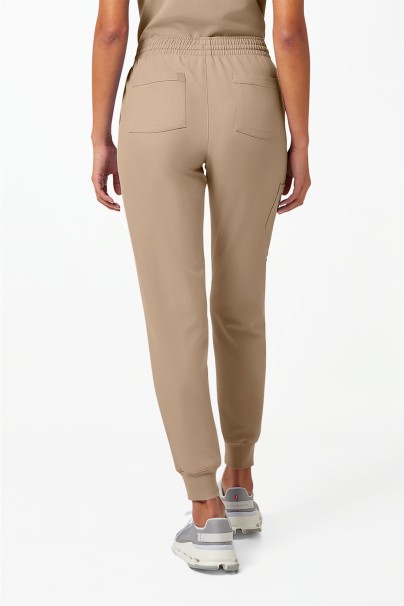 Spodnie medyczne damskie Cherokee Originals Ultra jogger beżowe
