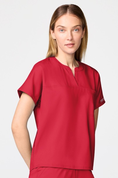 Bluza medyczna damska Cherokee Revolution Mandarin Collar czerwona