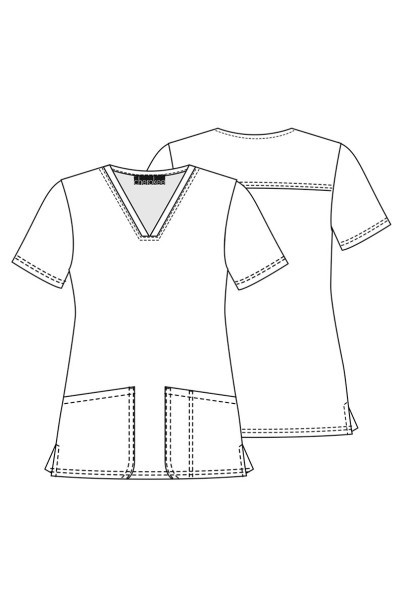 Bluza medyczna damska Cherokee Prints V-neck Dental Affirmations-7