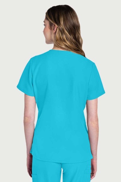 Bluza medyczna damska Cherokee Ultra V-neck Top turkusowa-2
