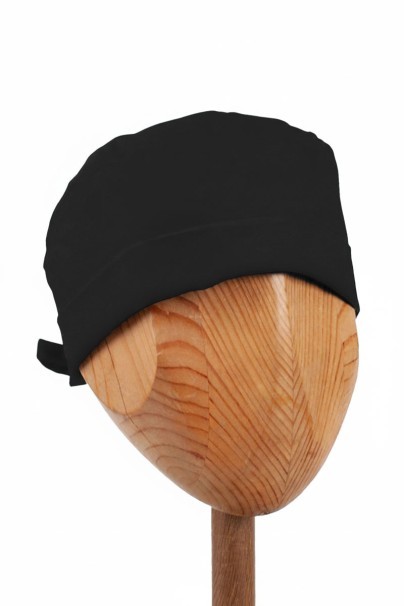 Czepek medyczny Sunrise Uniforms Fresh czarny (wywijany)