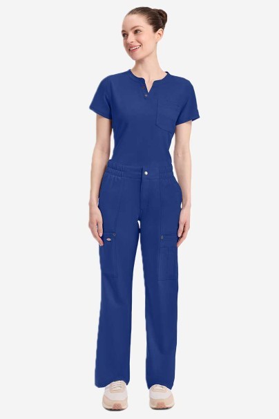 Bluza medyczna damska Dickies EDS NXT Round Neck granatowa-2