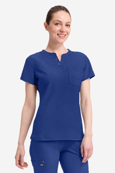 Bluza medyczna damska Dickies EDS NXT Round Neck granatowa-3