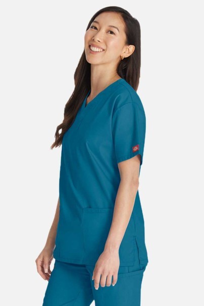 Bluza medyczna damska Dickies EDS Signature V-neck Top karaibski błękit-2