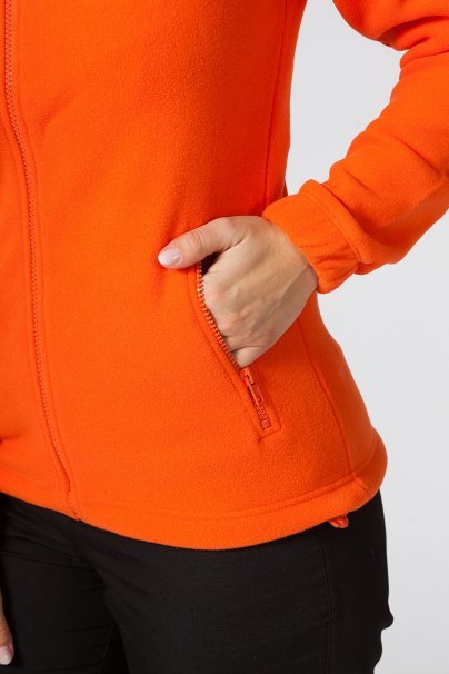 Bluza polarowa damska Malfini Fleece Jacket pomarańczowa-3