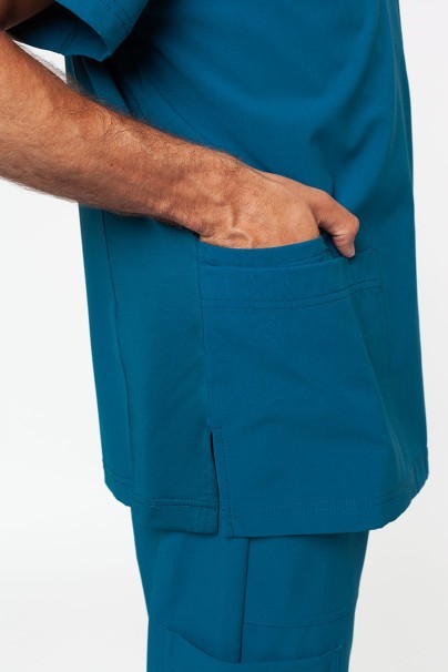 Bluza medyczna męska Maevn Momentum Men V-neck karaibski błękit-3