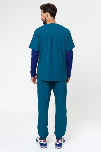 Bluza medyczna męska Maevn Momentum Men V-neck karaibski błękit-7