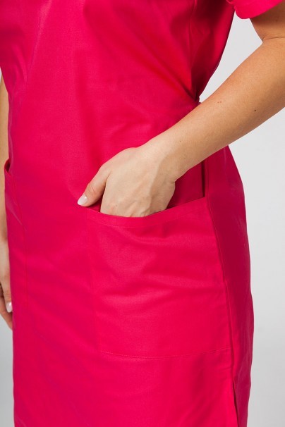 Sukienka medyczna damska prosta Sunrise Uniforms malinowa-2