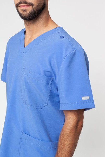 Bluza medyczna męska Maevn Momentum Men V-neck klasyczny błękit-2