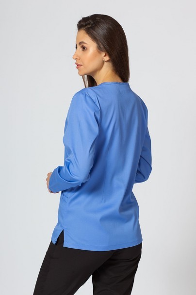 Bluza damska rozpinana Maevn Matrix klasyczny błękit-3