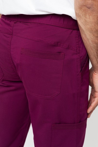 Spodnie medyczne męskie Dickies Balance Men Mid Rise wiśniowe-6