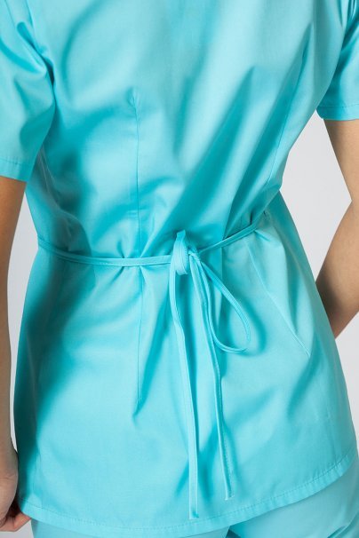 Fartuszek/bluza damska wiązana Sunrise Uniforms aqua-4