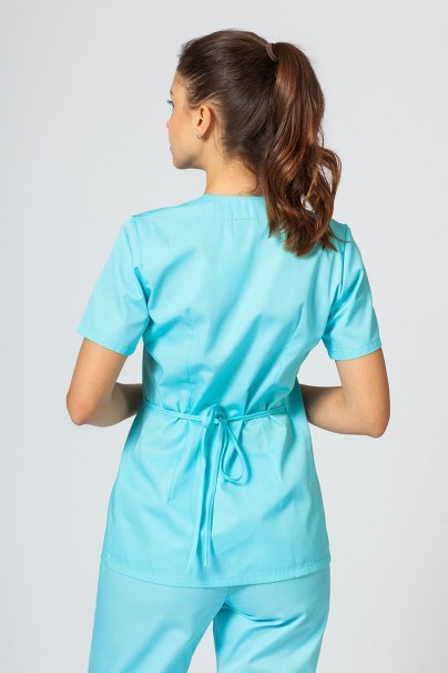 Fartuszek/bluza damska wiązana Sunrise Uniforms aqua-1
