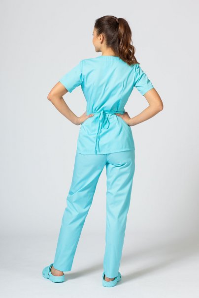 Fartuszek/bluza damska wiązana Sunrise Uniforms aqua-6