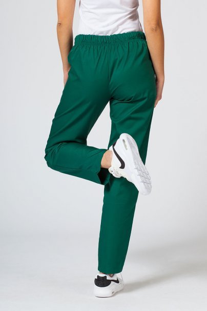 Spodnie medyczne damskie Sunrise Uniforms Basic Regular butelkowa zieleń-1
