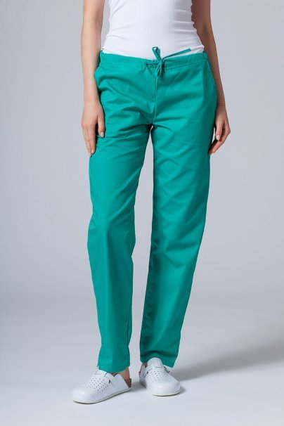 Komplet medyczny damski Sunrise Uniforms Basic Classic (bluza Light, spodnie Regular) zielony-6