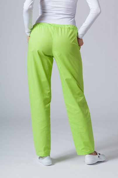 Komplet medyczny damski Sunrise Uniforms Basic Classic (bluza Light, spodnie Regular) limonkowy-7