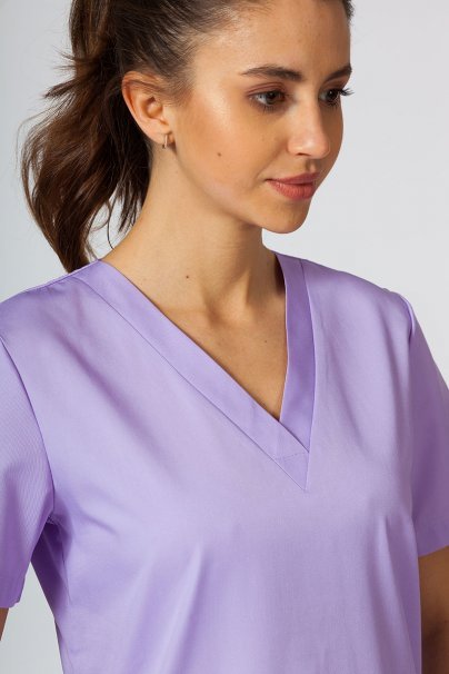 Bluza medyczna damska Sunrise Uniforms lawendowa taliowana-5
