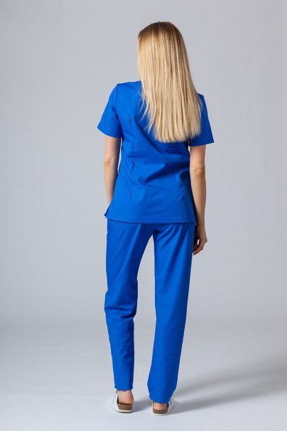 Komplet medyczny damski Sunrise Uniforms Basic Classic (bluza Light, spodnie Regular) królewski granat-2